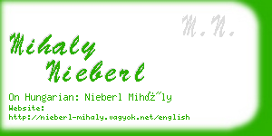 mihaly nieberl business card